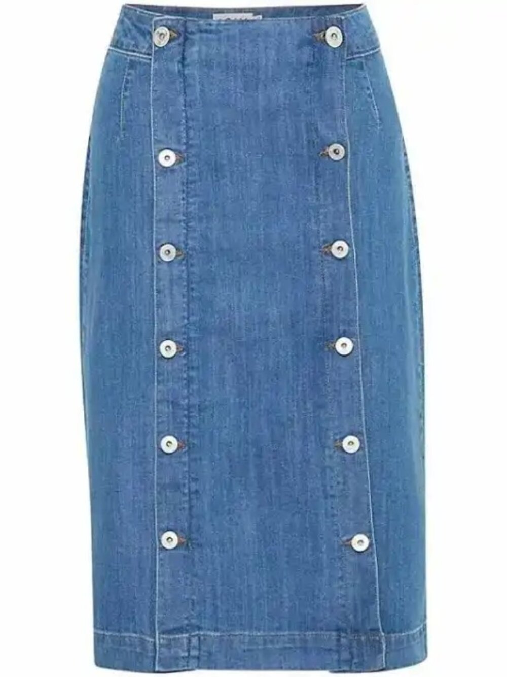 LIKE NEW! Anthropologie ICHI “Ihbonnies SK” Denim Skirt Size 6 (EUR 38)